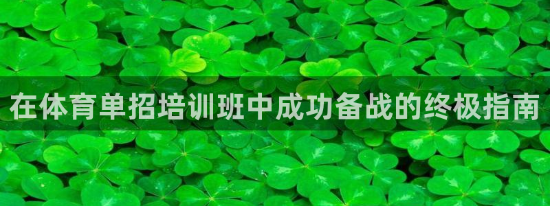极悦平台注册官网：在体育单招培训班中成功备战的终极指