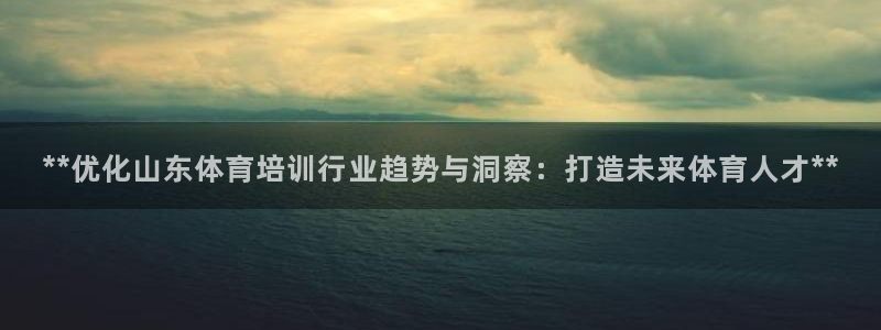 极悦娱乐的背景和历史背景介绍：**优化山东体育培训行