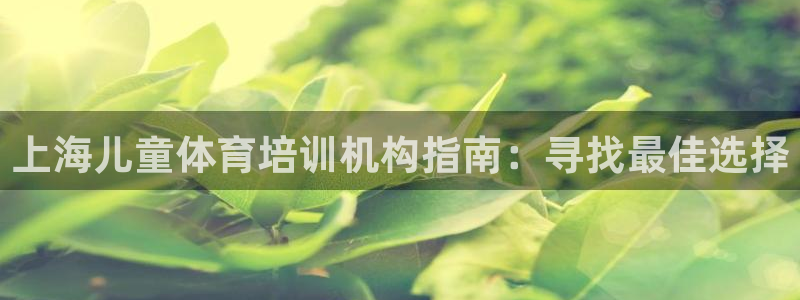极悦平台是正规平台吗安全吗可靠吗：上海儿童体育培训机