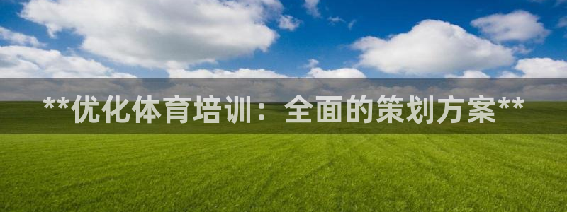 极悦平台注册流程：**优化体育培训：全面的策划方案**