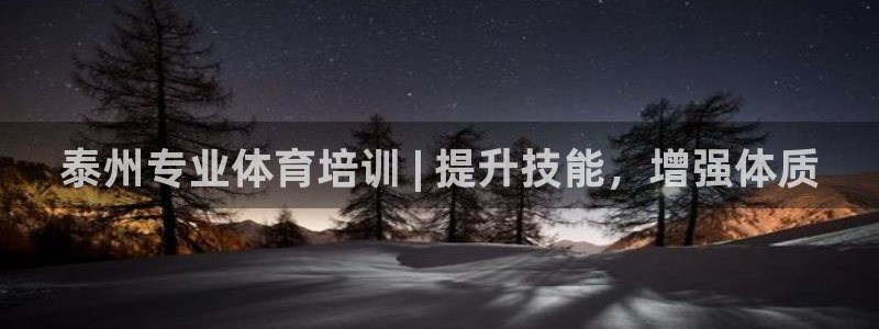 极悦平台布7O777：泰州专业体育培训 | 提升技能