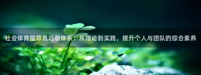 极悦平台注册登录失败：社会体育指导员培训体系：从理论到实践，